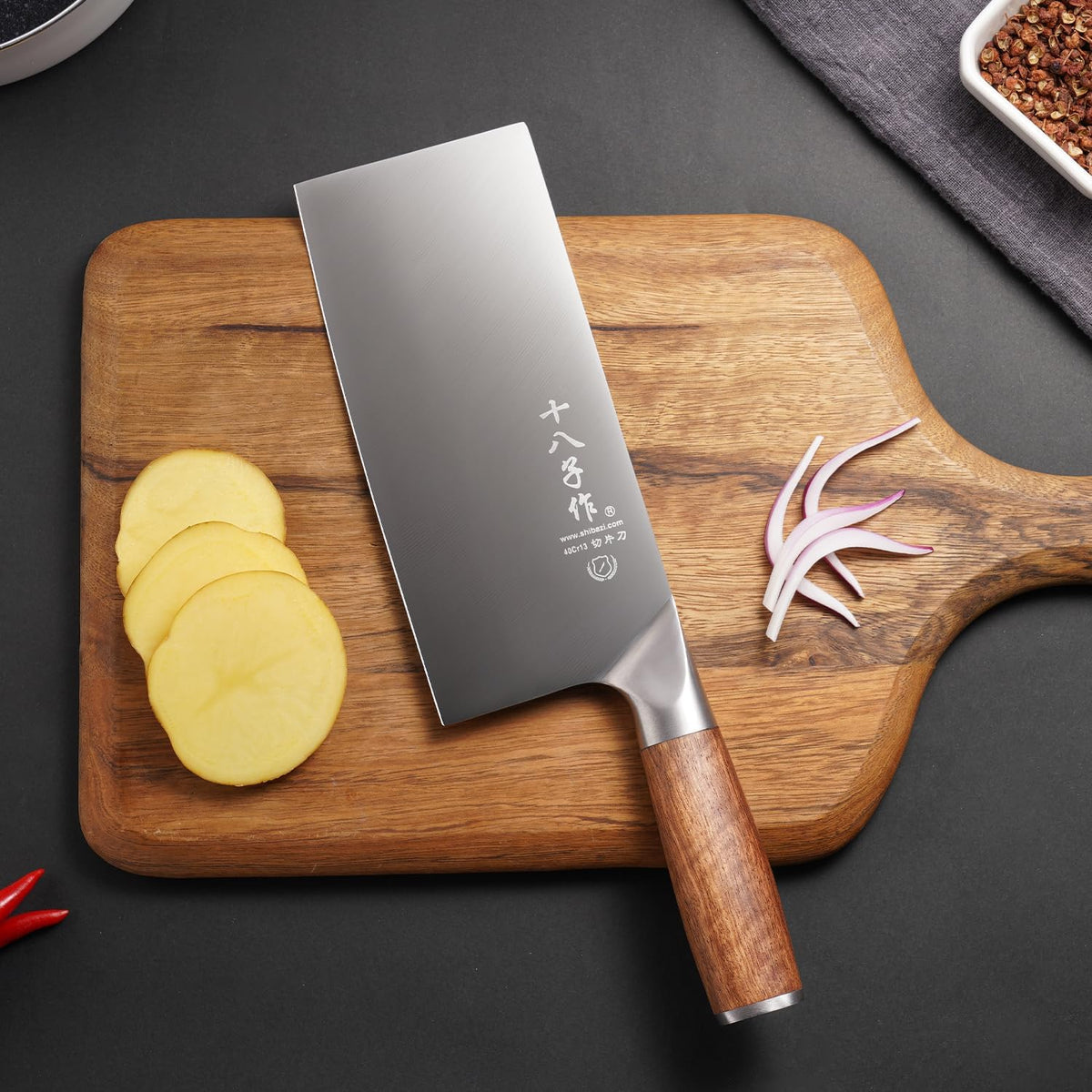 Heavy Duty Stainless Steel Bone Cleaver Knife for Home Chopping Bones