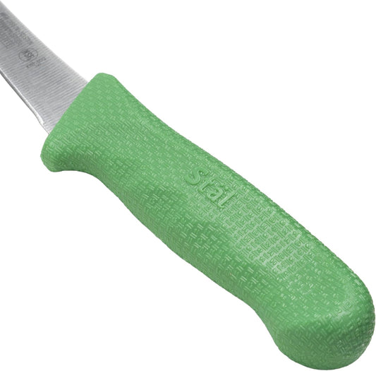 6" Commercial-Grade German Steel Boning Knife, Curved, Green