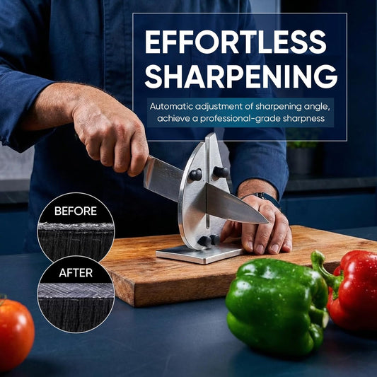 VN3 Professional Knife Sharpener | 3-Action Tungsten Carbide | For Repair, Restoration and Sharpening, Easy to Use, Replacement Blades Included, Soild and Durable, Sailboat Shaped Design