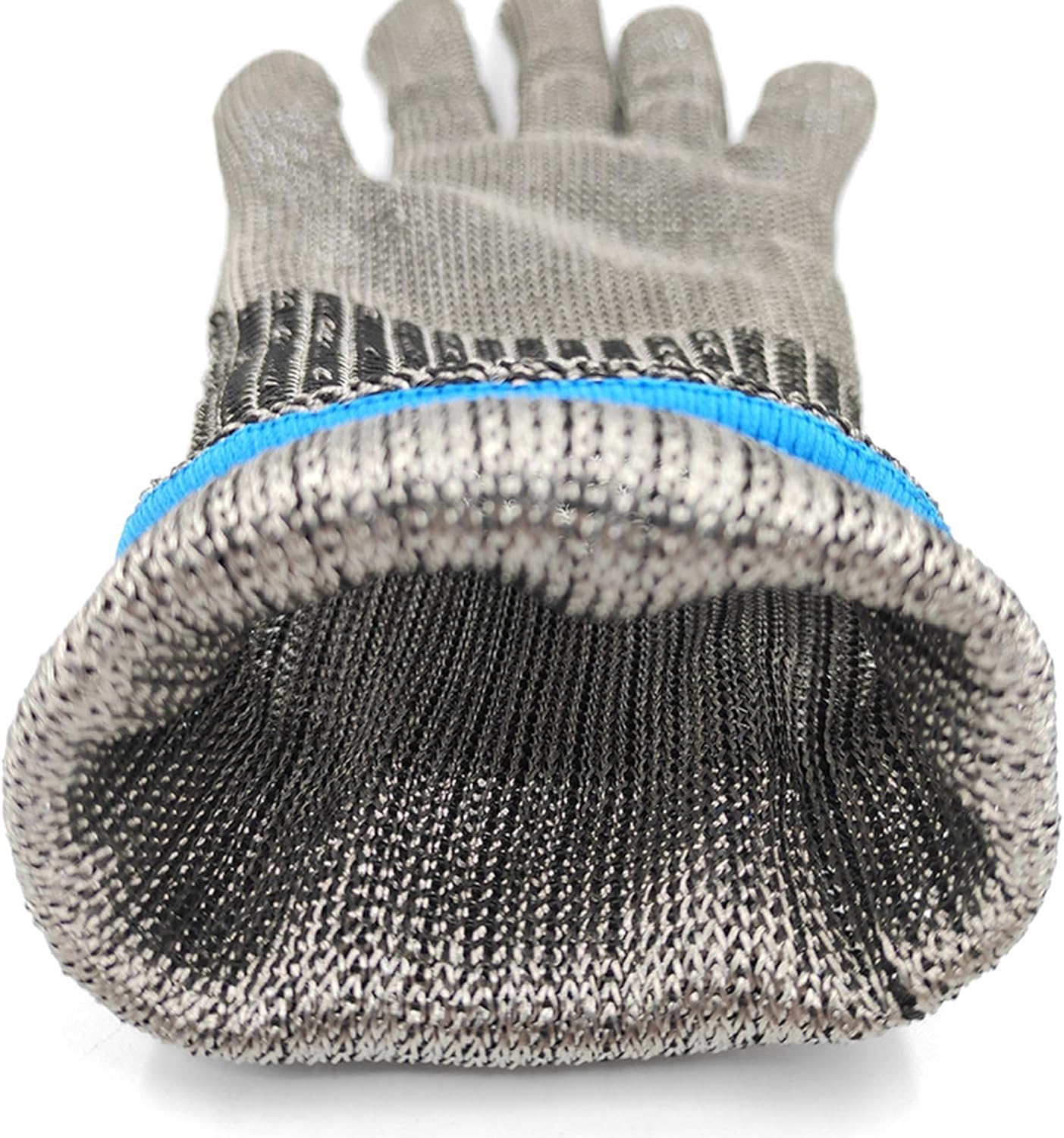 Cut Resistant Glove with Arm Protection Sleeves 316L Stainless Steel Mesh Metal Glove Level 9 Butcher Metal Glove for Meat, Fish Fillet, Oyster