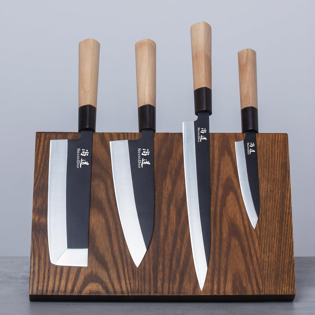 7-inch Deba Knife, Single Bevel German Stainless Steel Japanese Knife, Fish Fillet Knives for Fish Cutting with Wooden Handle, Gift Box
