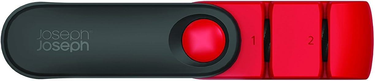 Compact 2-Stage Knife Sharpener and Honer Rota, Red