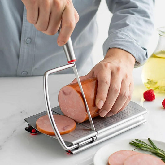 Home Cheese Slicer Butter Stainless Steel Cutter Ham Divider Cheese Dicer (Cutting knife)
