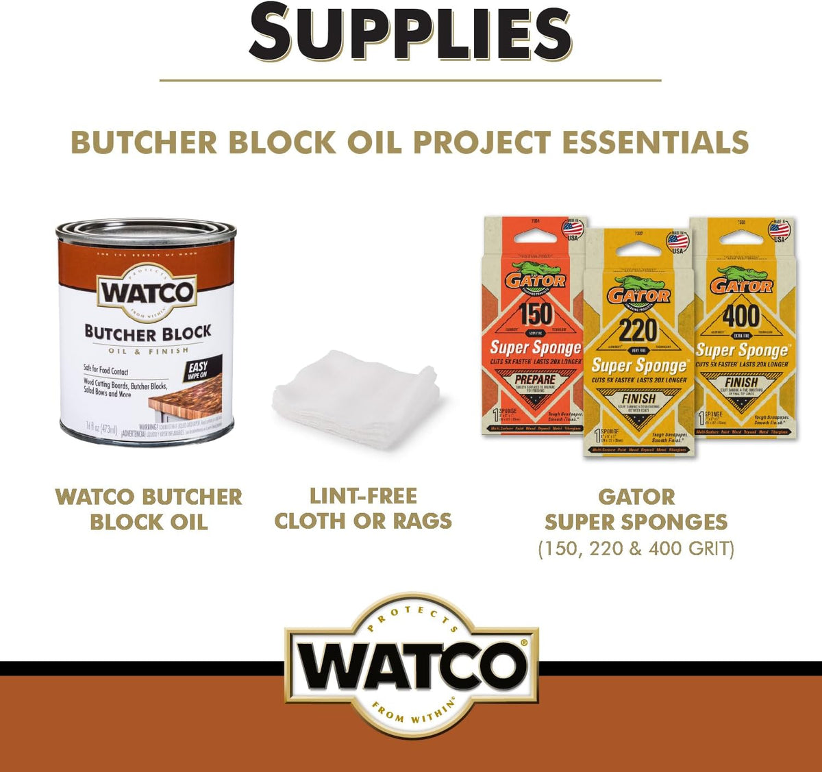 Butcher Block Clear Oil & Finish