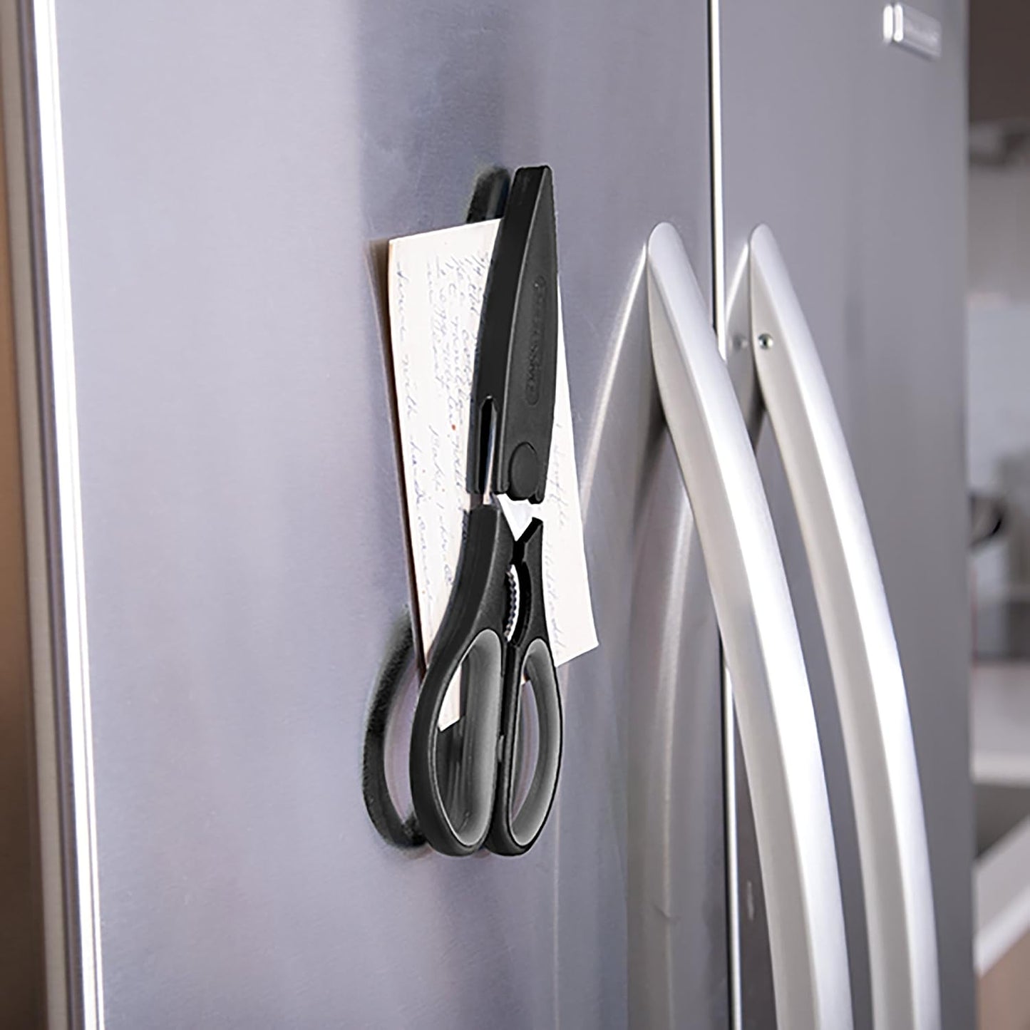 Kitchen Shears with Magnetic Cover - Multi-Purpose Scissors for Cutting, Snipping, and Food Prep