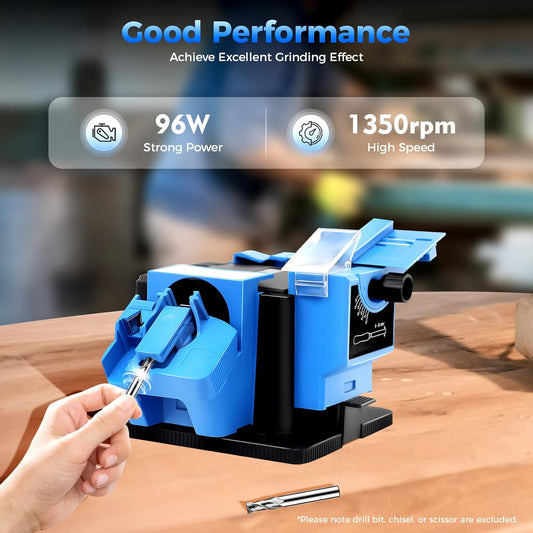 Electric Drill Bit Sharpener, 110V 96W Multifunctional Electric Sharpening Machine Household Cutter Knife Scissor Sharpener