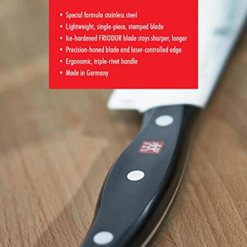 Twin Signature 5.5-inch Razor-Sharp German Prep Knife, Made in Company-Owned German Factory with Special Formula Steel perfected for almost 300 Years, Dishwasher Safe
