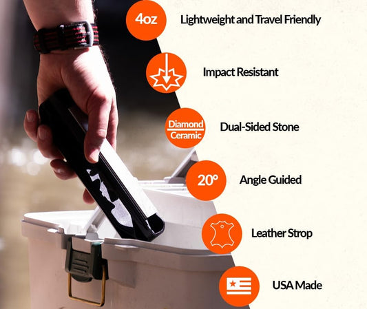 Venture WE20 Hand Held Angle Guided Knife Sharpener | Portable