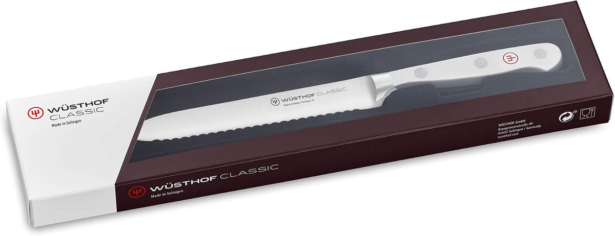 WÜSTHOF Classic White 5" Serrated Utility Knife