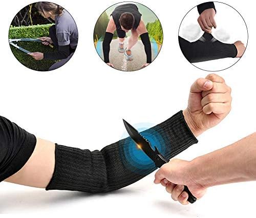 Arm Protectors for Thin Skin, Level 5 Heat/Burn/Cut Arm Sleeves - &Steel Wire Anti Abrasion Arm Guard for Men Women Garden Kitchen Farm Welding Work