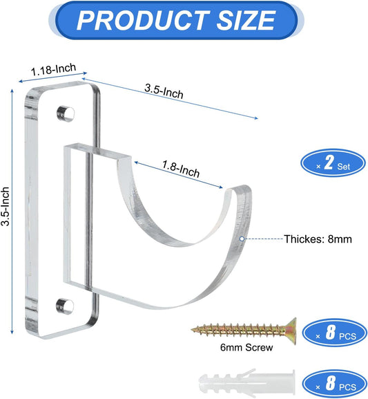 Acrylic Light Saber Display Rack - Wall-Mounted Sword Stand for Light Saber, Clear