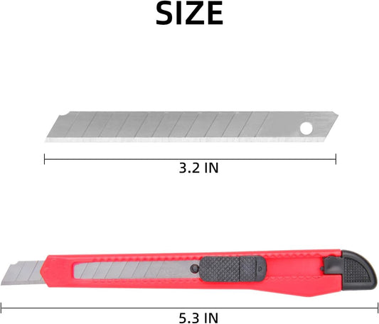 4 Pack Box Cutter Knife, 3-rd Gen Utility Knives, Razor Blade Opener, Utility Knives, Box Cutters Retractable, Small Work Knife