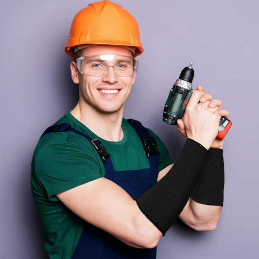 4 Pairs Arm Cover Protection Sleeves Level 5 Protection Cut Burn Resistant Sleeve Anti Abrasion Forearm Protector