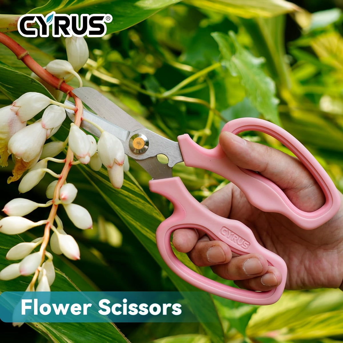Blue Stainless Steel Floral Shears with Integrated Stab Remover | Sharp Smooth Blades Flower Scissors, Soft Anti-Slip Grips Rose Snips, Perfect For Floral Design And Daily Rose Pruning Work