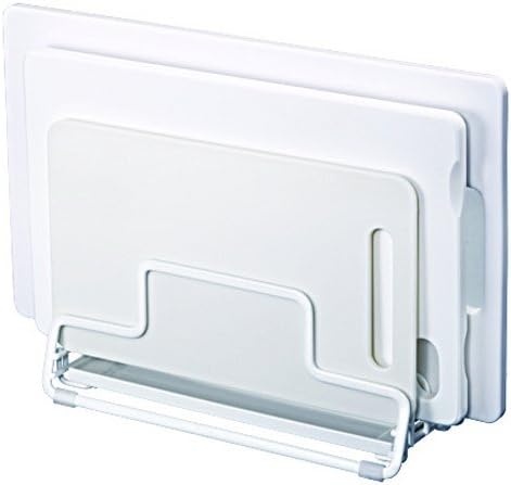 2628 N Posay W Court Cutting Board with Stand Tray, White