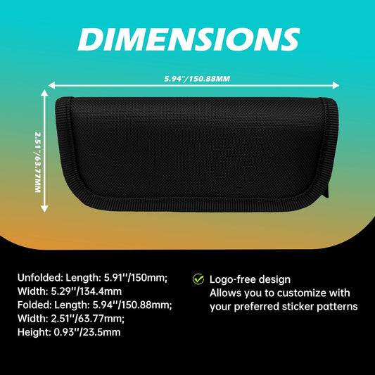 Hightron Zipper Pouch Storage Case for single folding knife, pocket knife, EDC tools