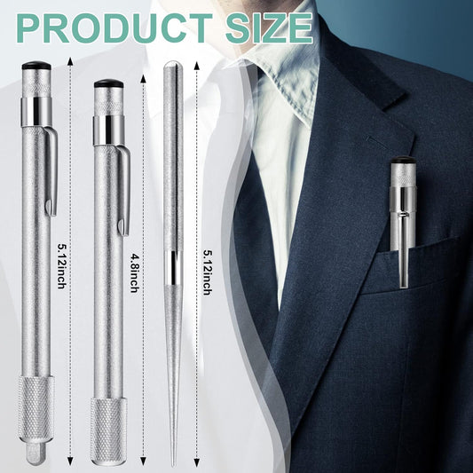 5 Pieces Pocket Knife Sharpener Serrated Knife Sharpener Diamond Honing Rod Tactical Pen Steel Rod Pen for Kitchen Outdoor Hunting Fishing Hiking Camping Garden Tools