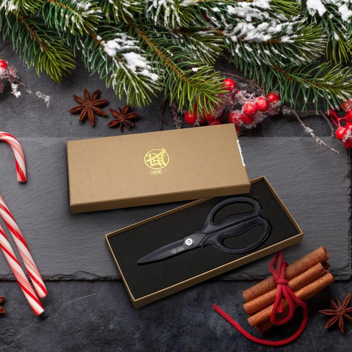 Detachable Poultry Shears, Kitchen Scissors | Titanium-Plated Serrated Blades, Poultry Joints and Meat Prep, Seafood and Herb Cutting, Non-Slip Handle