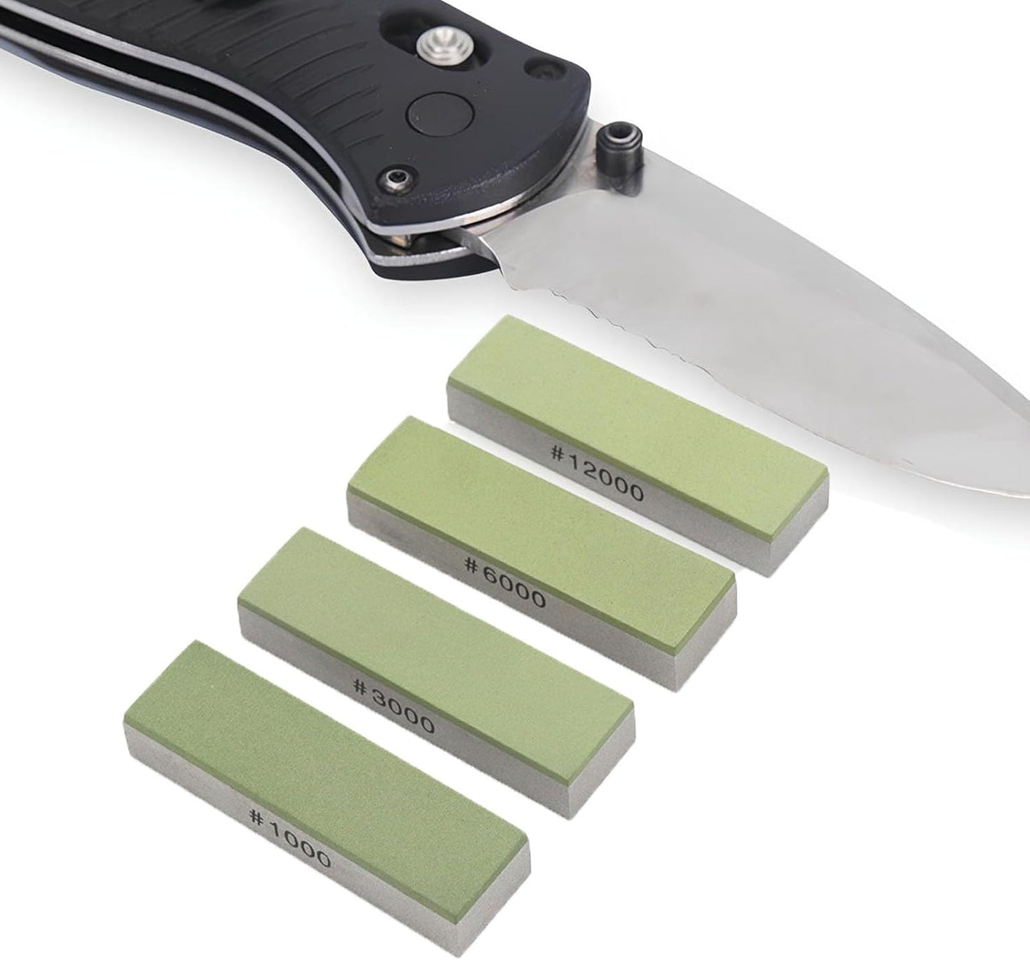 Small Travel-Portable Diamond Resin Sharpening Stone - 6000 Grit Whetstone Knife Sharpener