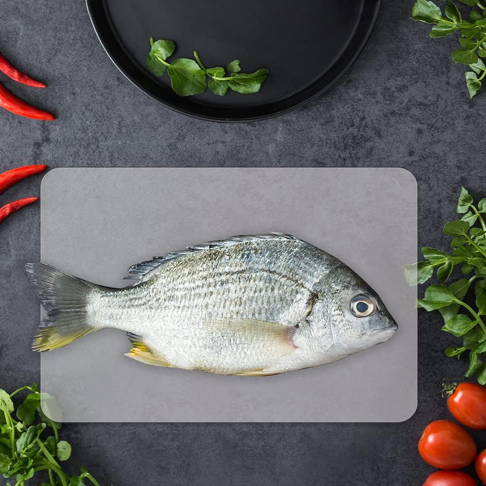 15 Pack Plastic Cutting Mats, Frosted Clear Flexible Kitchen Cutting Board, Plastic Placemats Table Mats, 17 x 11 Inches