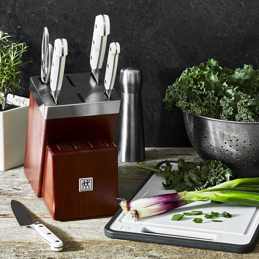 Pro Le Blanc 7-pc Self-Sharpening Knife Block Set