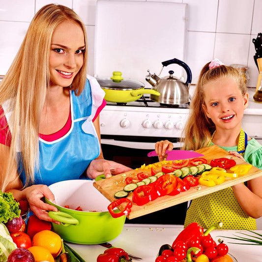8 Pcs Kid Cooking Kitchen Knife Set, Plastic Serrated Edges Children's Safe Chef Nylon Knives for Cutting Fruit Bread Cake Salad Lettuce Kids Cooking Supply(Multi Colors Square Knife)
