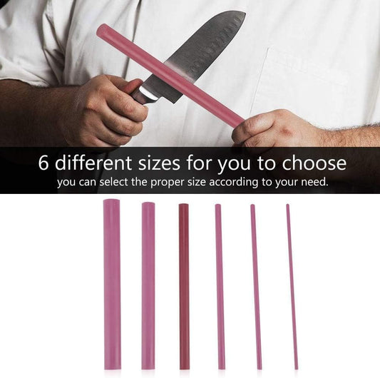 6 PCS Knife Sharpening Stone Set, Ruby Stone Sharpening Kit Polishing Sharpener Whetstone Cone Ruby Oil Stone Sharpening Accessory