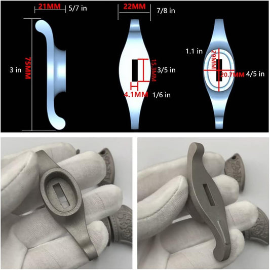 1 X Stainless Steel Knife Finger Guard Bolster Pommel DIY Handle for Knives Making