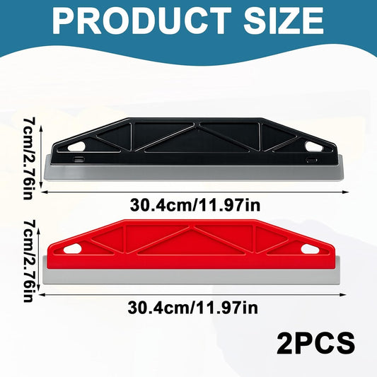 2PCS Paint Guard Shield for Trim – Red & Black Stainless Steel Scraper Knife Set for DIY and Professional Painters – Precision Paint Cutting Edge Tool, High Value