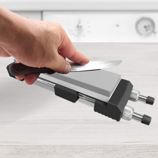 Sharpening Stone Holder – Adjustable Whetstone Stone Holder 5.5" to 9", Non-Slip Rubber Base for Secure Knives Sharpening for Kitchen w/knife Sharpener, Wet, Diamond Stone(71013)