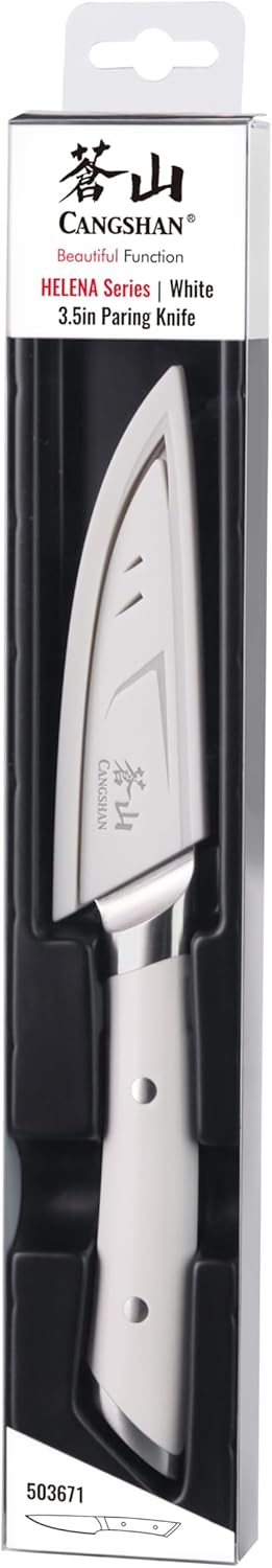 Cangshan HELENA Series German Steel Forged 3.5" Paring Knife with Sheath (Green)