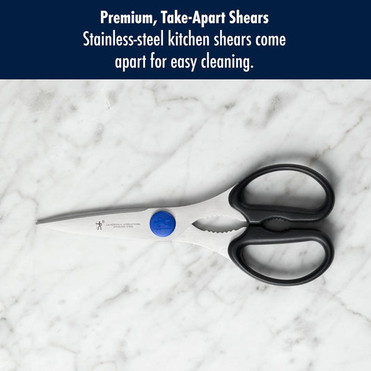 Kitchen Scissors, Micro Serrated Blade Edge, Stainless Steel