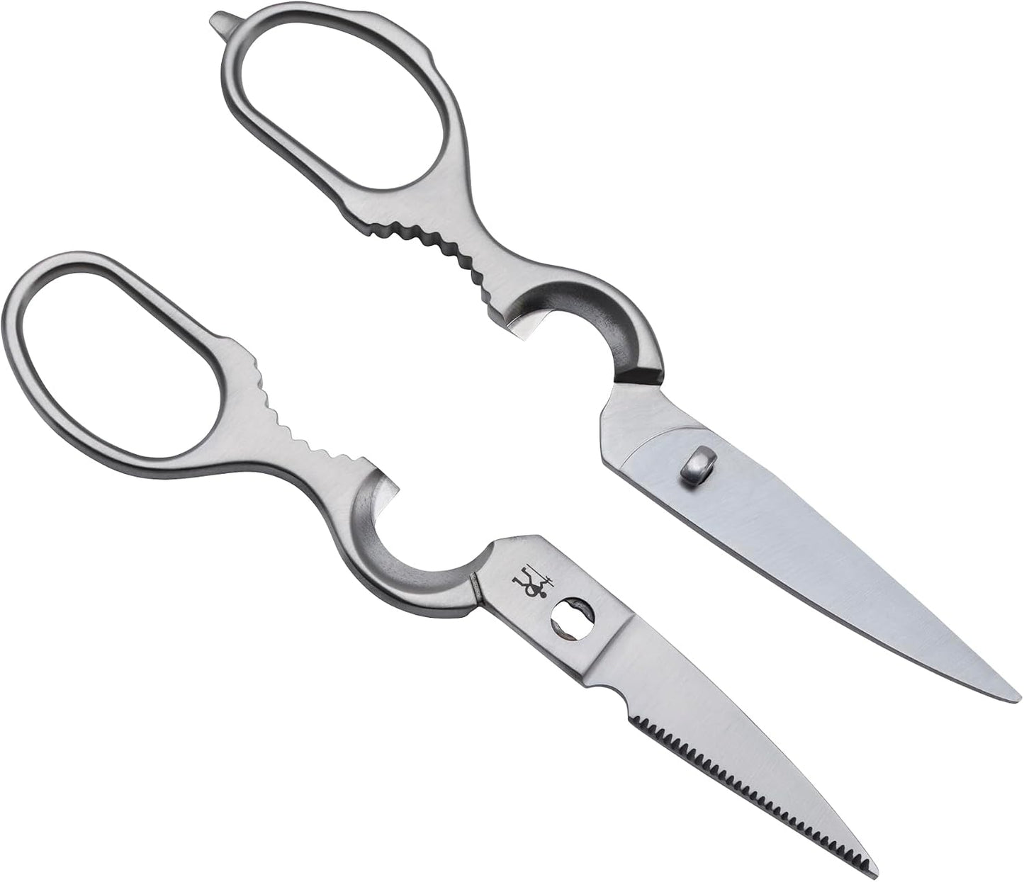 Kitchen Scissors, Micro Serrated Blade Edge, Stainless Steel