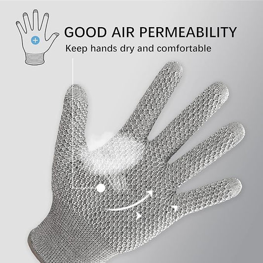 Cut Resistant Gloves Anti-Stab Safety Lvl 5 Made of PE Material Durable Kitchen Carpentry Fishing Glass Handling Cut Proof