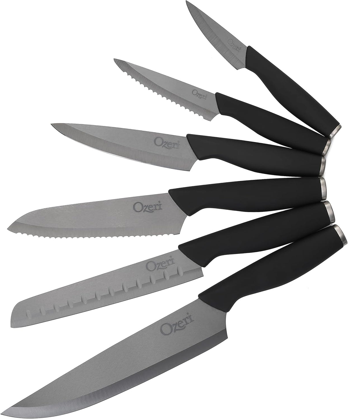 Elite Chef 3-Piece Black Ceramic Knife Set