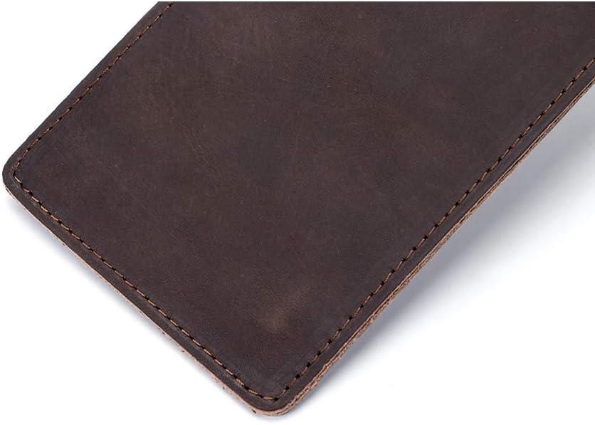 PU Leather Meat Cleaver Sheath, Waterproof Wide Knife Protectors, Durable Butcher Chef Knife Edge Guards, Heavy Duty Cleaver Covers (Dark Brown -PU Leather)