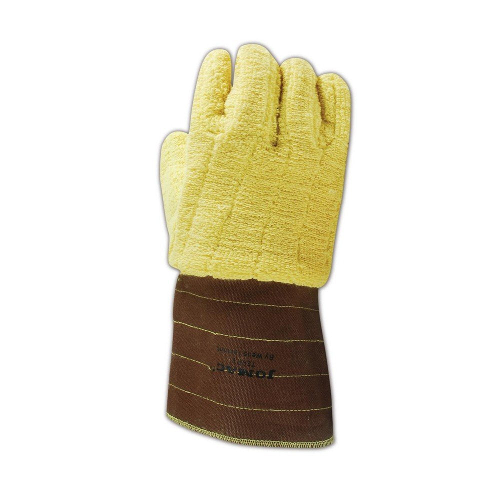 625 JOM Kevlar Terrycloth High-Heat Gloves, Kevlar, X-Large, Brown/Yellow