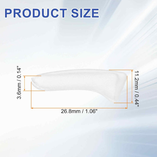 100Pcs Knife Tip Protector Cover 1.06" x 0.44" Plastic Anti-scratch Blade Tip Edge Guards for Kitchen Knife Protection Sleeves Cover, Clear