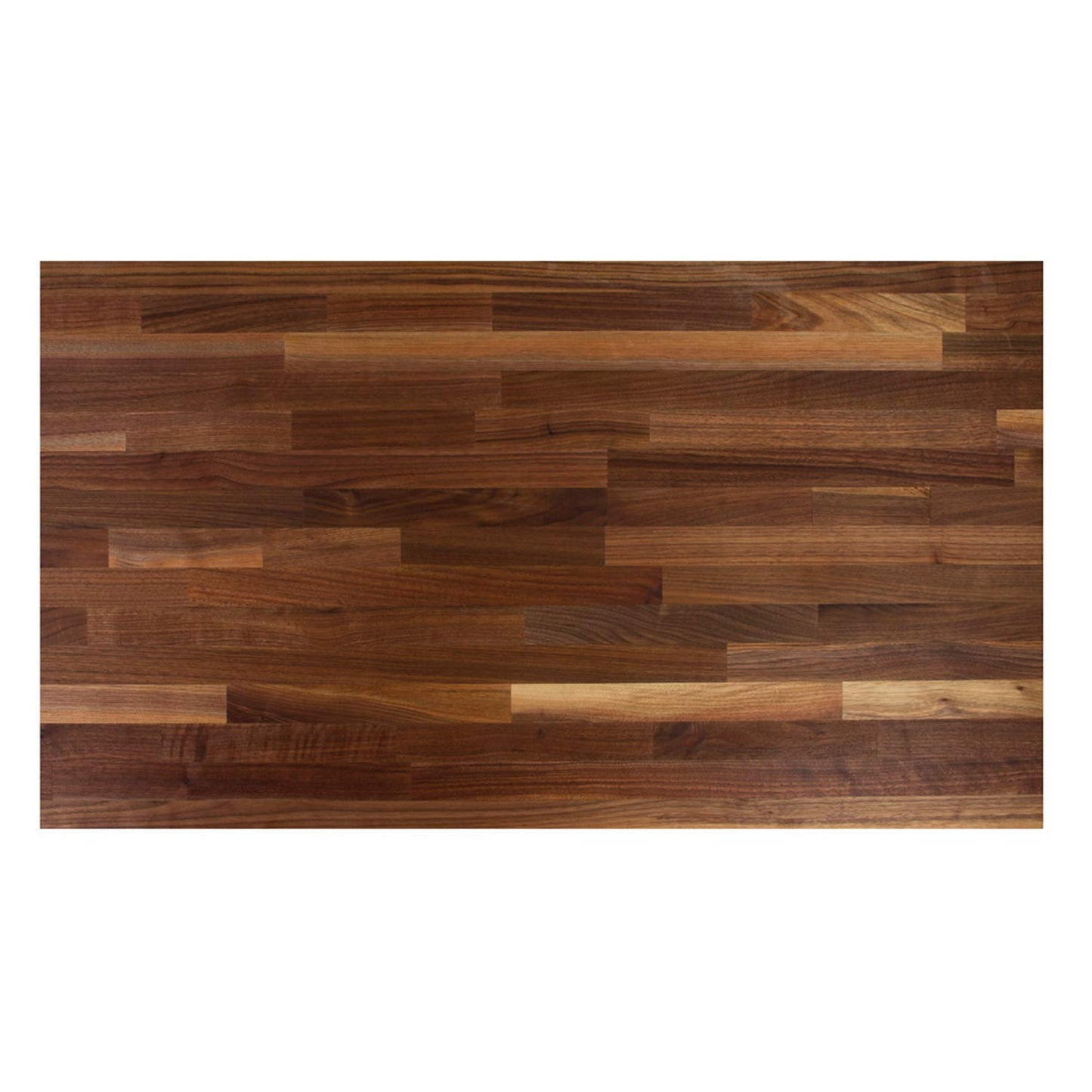 Rectangular Wooden Blended Walnut Counter & Island Top Cutting Board 72”x42” – 1.5” Thick, 133-lb Non-Reversible Countertop Butcher Block with Edge-Grain – Made in the USA