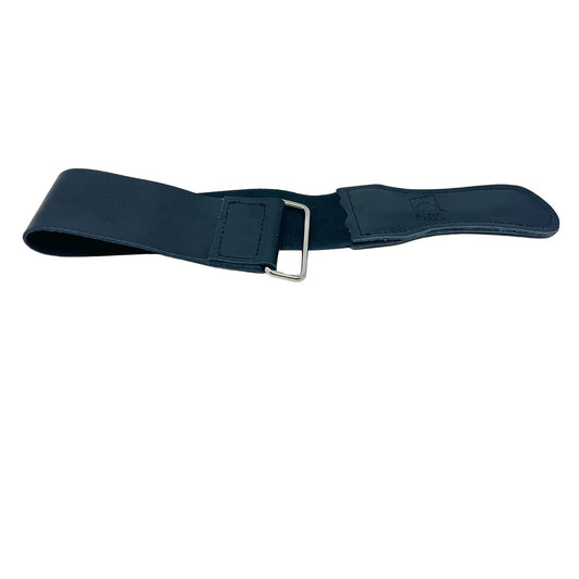 G.B.S Black Leather Razor Strop – Handmade Grain Leather Strop with Strop Paste – Professional Honing & Sharpening Strop for Straight Razors, Knives, Chisels & Tools