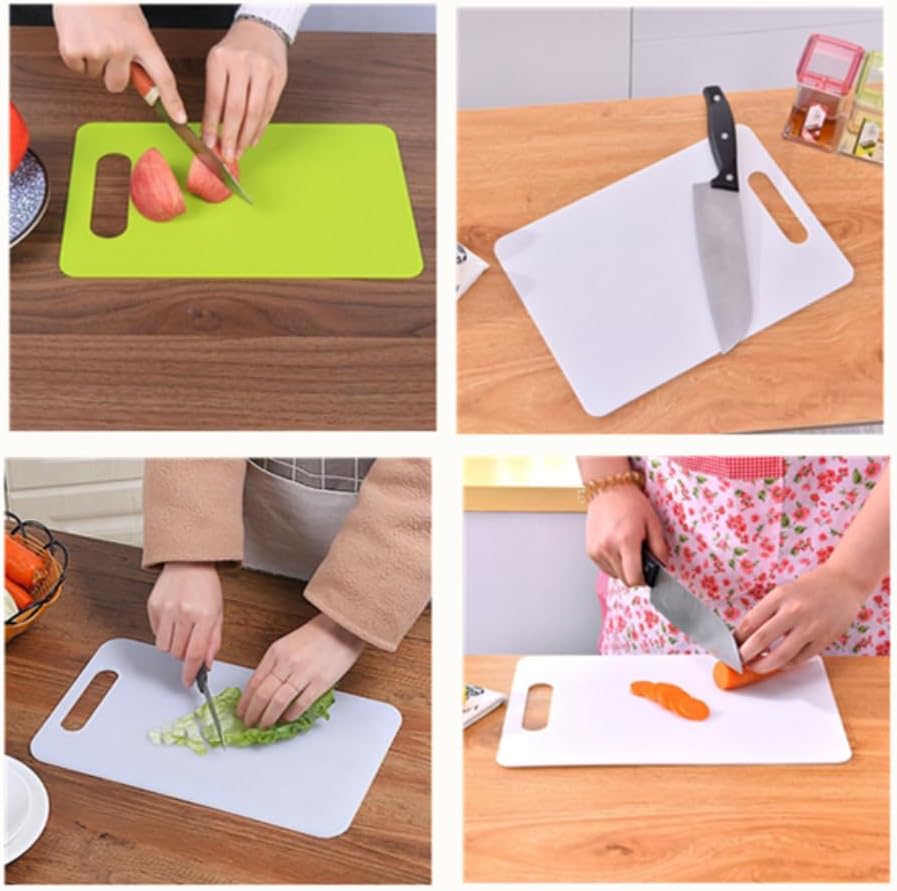 Kitchen Flexible Plastic Cutting Board Mats, Vegetable Fruit Meat Cutting Board Mats Kitchen Accessories Non Slip Cutting Mat