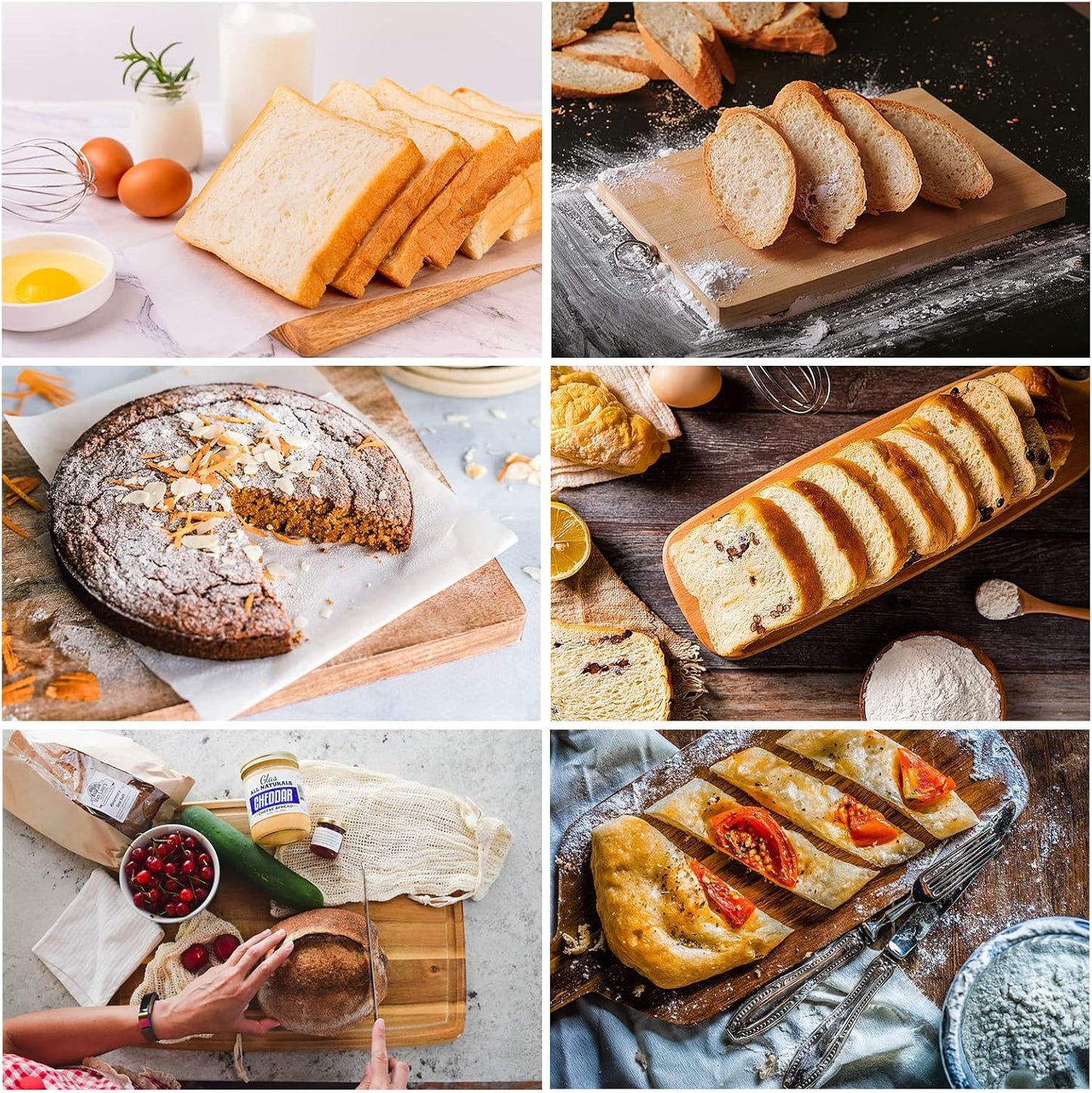 18.1-inch Long Serrated Bread Knife for Homemade Bread | Stainless Steel Loaf Cutter for Sourdough Cakes Sandwiches