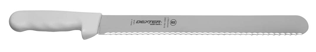 Dexter-Russell 12" Scalloped Slicer, S140-12SC-PCP, SANI-SAFE Series