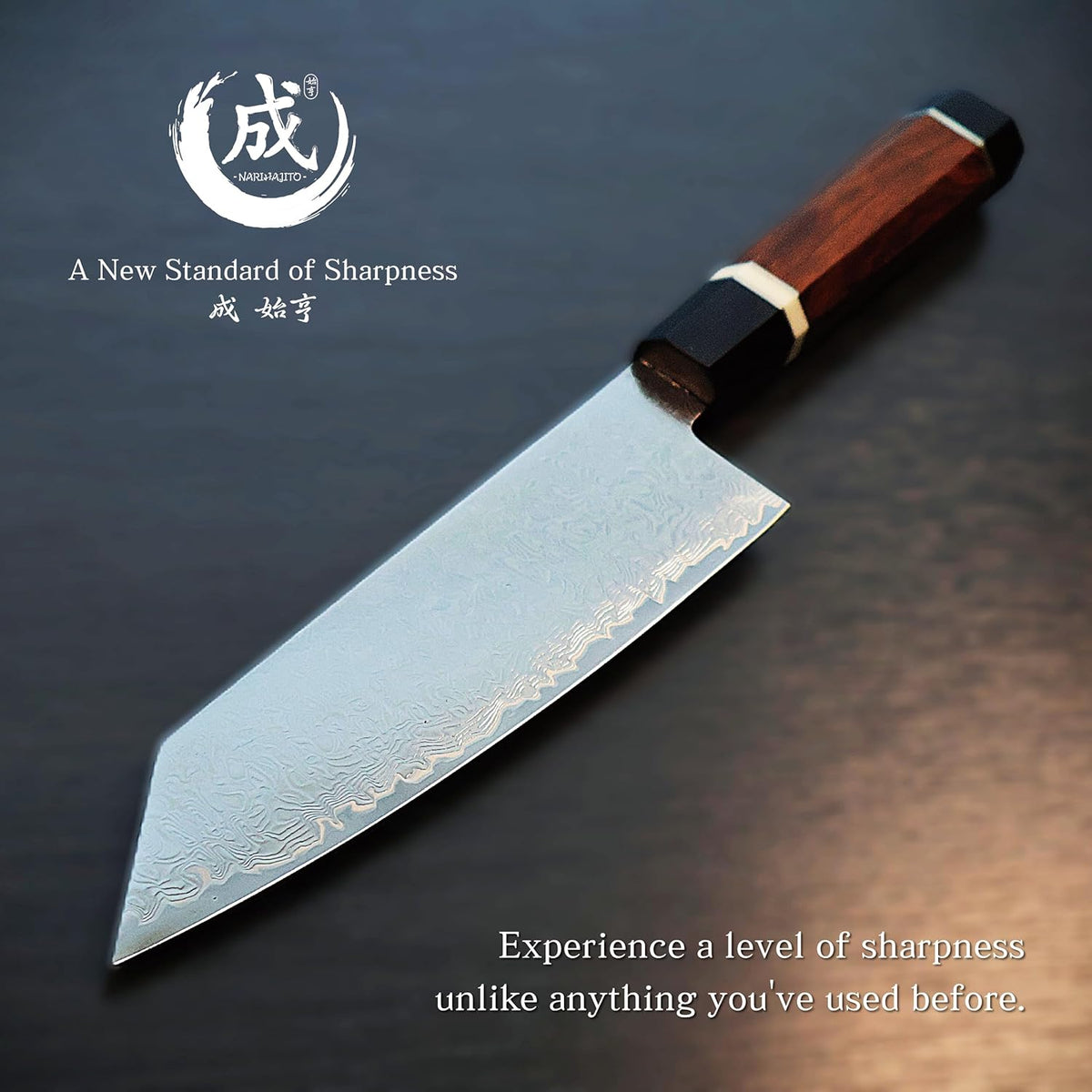 Kagetsu Kiritsuke Gyuto Chef Knife 8.5", 67 Layer Damascus Steel Japanese Style Chef Knife, Ironwood Octagonal Handle