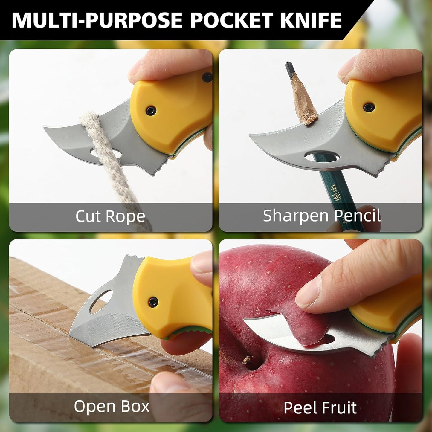 Small Pocket Knife for Men,Pocket Utility Knife with 1.38''Sharp Blade,Cute Folding Knife Box Cutter,Mini EDC Knives for Everyday Carry,Ideal Gifts for Men and Women