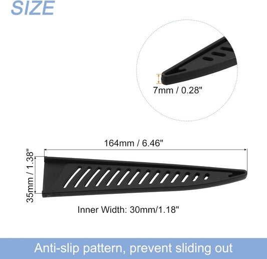 Knife Cover Sleeves Blade Edge Guards for 6" Boning Knife Protector Universal Blade Sheath for Kitchen, Black