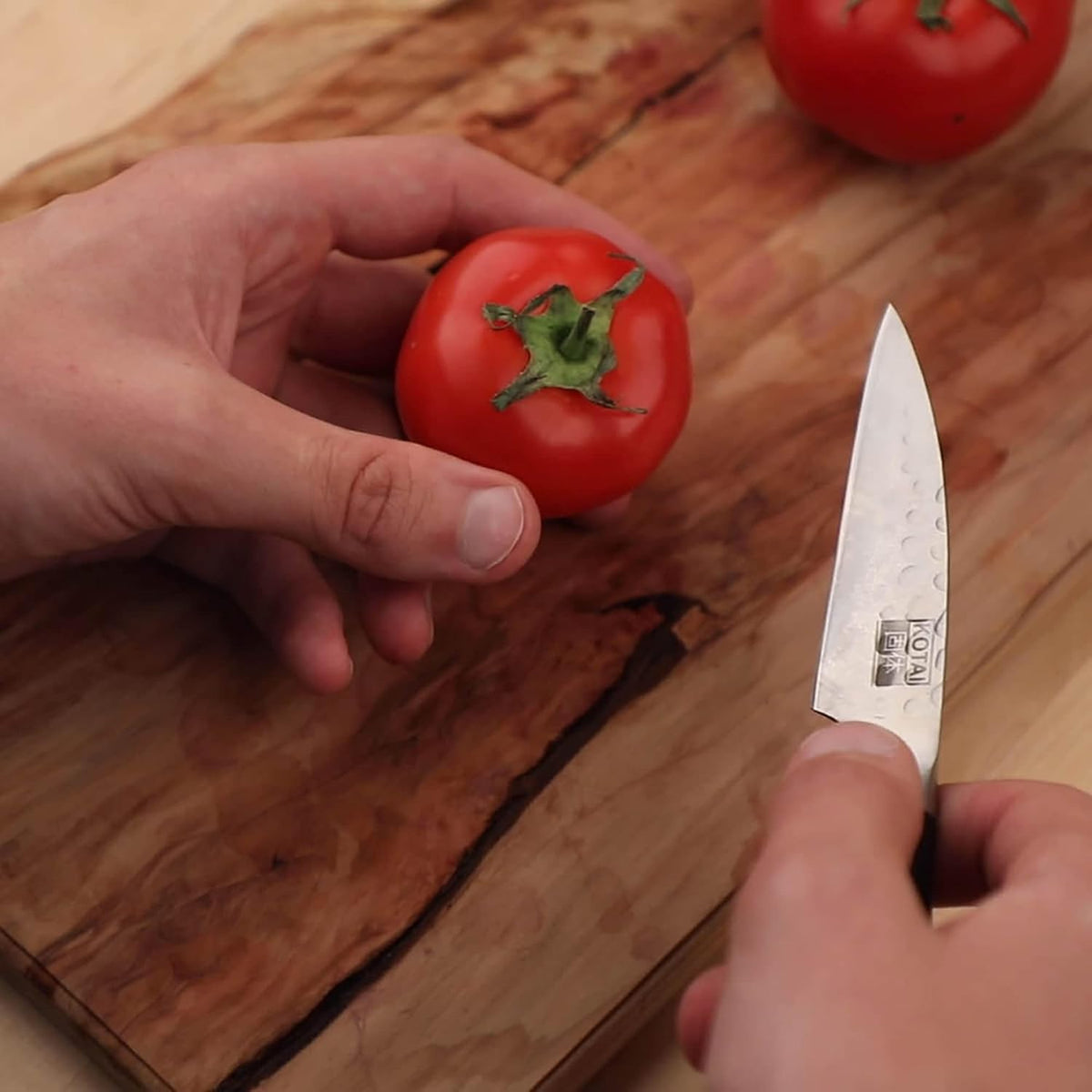 Gyuto 8 inch Chef Kitchen Knife | Ultra Sharp Japanese 440C Stainless Steel | Hammered Tsuchime Finish | Pakkawood Handle | Hidden Full Tang | Pakka Collection Professional Chef Knife