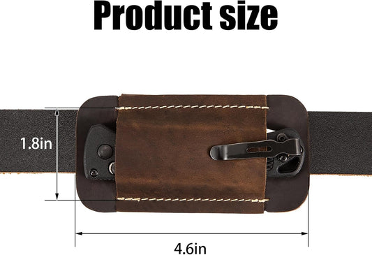 Knife Sheath,Leather Knife Sheath for Belt,Horizontal Carry Pocket Knife Holder,EDC Belt Organizer,Handmade Compact Draw Knife Holster,EDC Pocket Organizer,Sheath for Folding Knife,Gifts for Men
