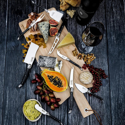 Cheese Knife Set - Premium Line Cheese Knives Set with Charcuterie Board - Dishwasher Safe - Premium Tableware