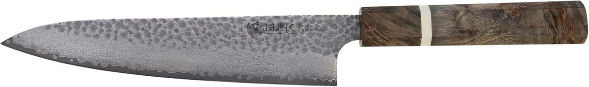 Cold Steel Japanese VG-10 Damascus 3-Piece Kitchen Knife Set – VG-10 Steel Chef Knives with Damascus Pattern for Precision Cutting & Kitchen Use